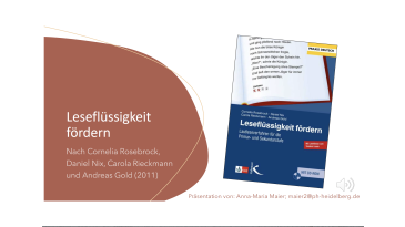 thumbnail of medium Leseförderung: Leseflüssigkeit durch Lautleseverfahren fördern